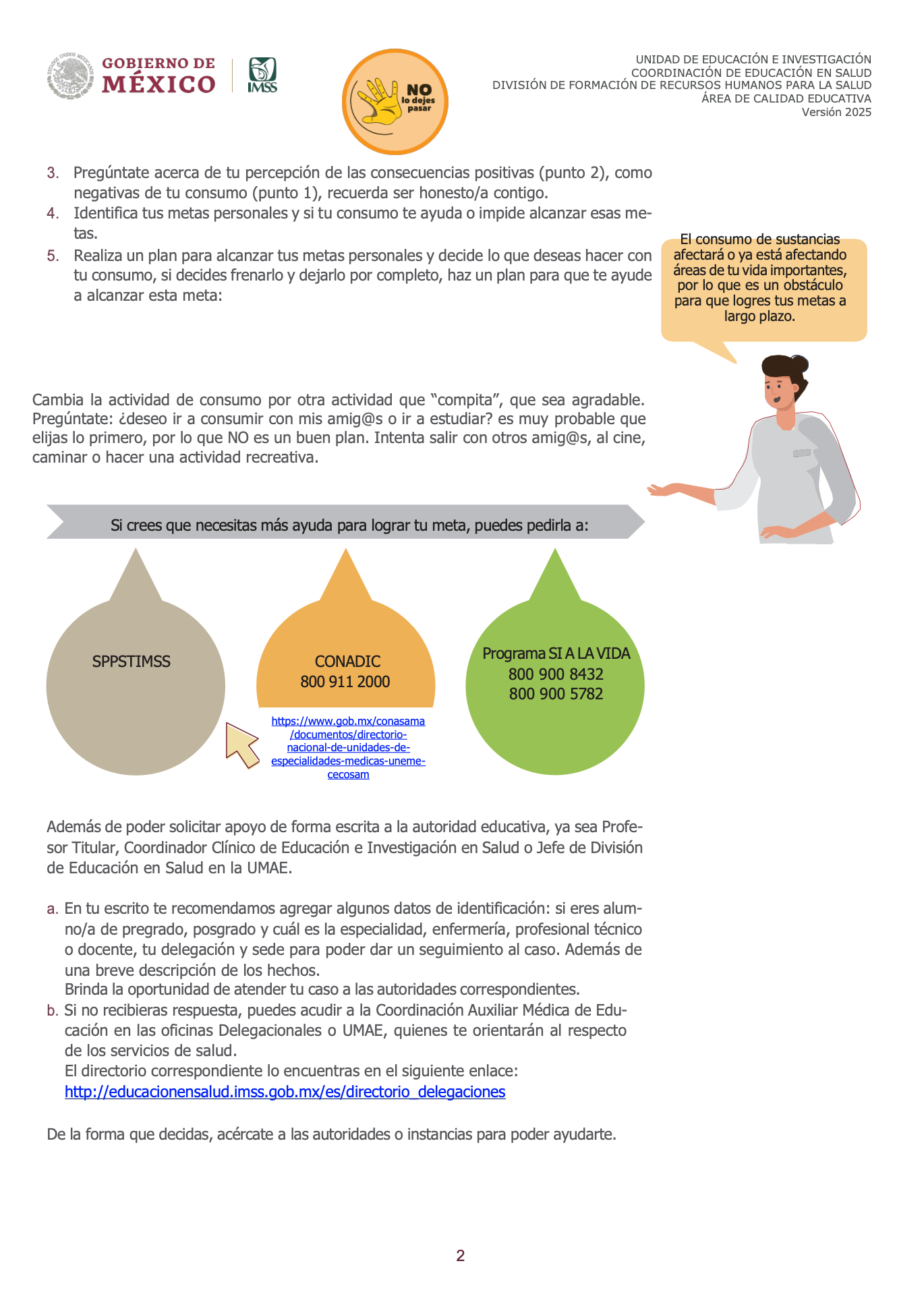 Tarjetero.Consumo-Sustancia-2025. Calidad Educativa V Julio 2