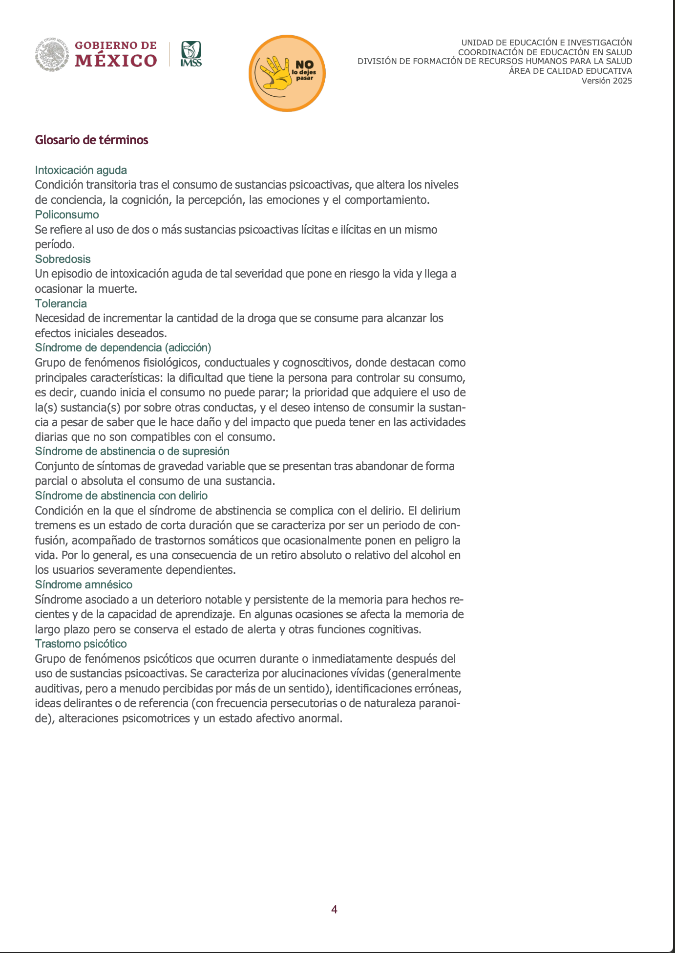 Tarjetero.Consumo-Sustancia-2025. Calidad Educativa V Julio 4